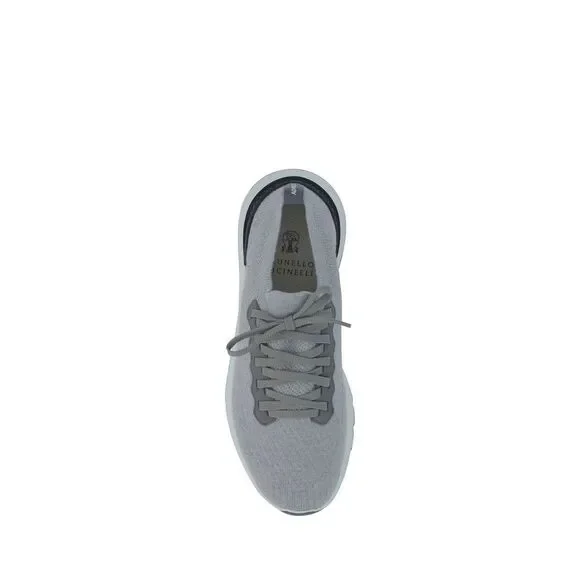 Brunello Cucinelli Gray Rubber Low Top Sneakers - Picture 8 of 8